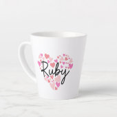 Tasse Latte J'aime Ruby (Angle gauche)