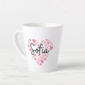 Tasse Latte J'aime Sofia (Angle gauche)