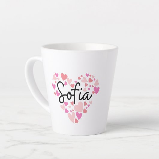 Tasse Latte J'aime Sofia (Angle gauche)