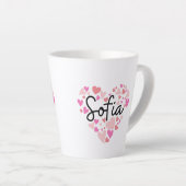Tasse Latte J'aime Sofia (Angle droit)