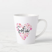 Tasse Latte J'aime Sofia (Droite)