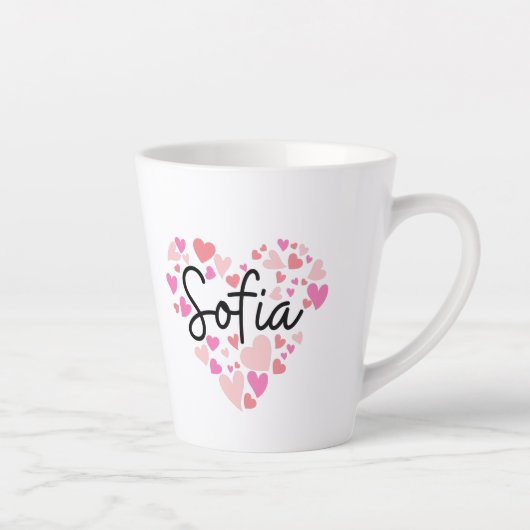 Tasse Latte J'aime Sofia (Droite)