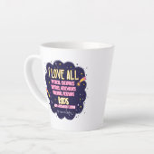 Tasse Latte J'Aime Toutes Les Créatures Mythiques, Vampires, W (Angle gauche)