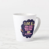 Tasse Latte J'Aime Toutes Les Créatures Mythiques, Vampires, W (Angle droit)
