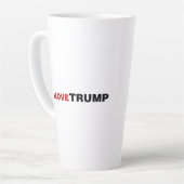 Tasse Latte J'aime Trump (Angle gauche)
