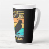 Tasse Latte J'Aime Vraiment Les Perroquets (Angle droit)