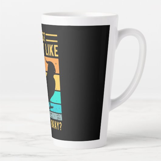 Tasse Latte J'Aime Vraiment Les Perroquets (Droite)