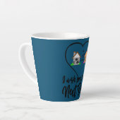 Tasse Latte J'Aimerais Que Vous Aviez Vécu À Proximité Funny B (Angle gauche)