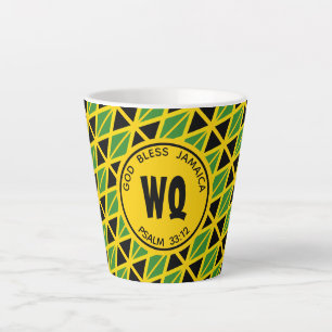 Tasse Latte JAMAICA DRAPEAU Patriotique Personnalisable Jaune