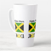Tasse Latte Jamaïque et Jamaïque avec votre nom (Angle gauche)