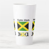 Tasse Latte Jamaïque et Jamaïque avec votre nom (Devant)