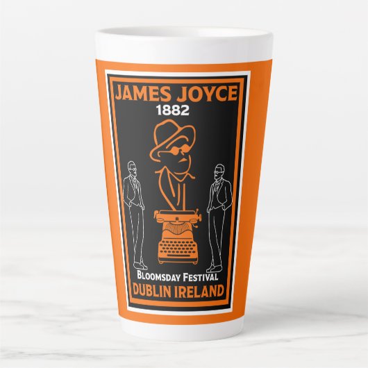Tasse Latte James Joyce Dublin Irlande (Devant)