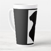 Tasse Latte Jane Austen Silhouette (Angle gauche)
