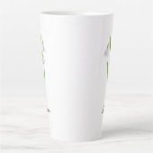 Tasse Latte Janvier Mois de naissance Fleur neige (Devant)