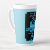 Tasse Latte Janvier Perte de poids Félicitations (Angle gauche)