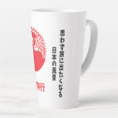 Tasse Latte Japan travel (Angle droit)