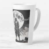 Tasse Latte japanese ninja 月夜の忍者 静寂なる守護者 (Angle droit)