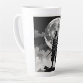 Tasse Latte japanese ninja 月夜の忍者 静寂なる守護者 (Angle gauche)