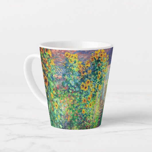 Tasse Latte Jardin aux fleurs de Monet (Angle gauche)