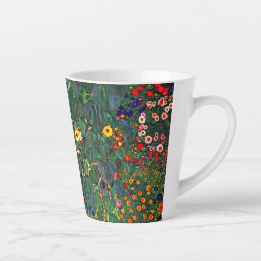 Tasse Latte Jardin aux fleurs Gustav Klimt (Droite)