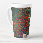 Tasse Latte Jardin aux fleurs Gustav Klimt (Angle gauche)