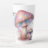 Tasse Latte Jardin de conte de fées enchanté Champignon (Devant)