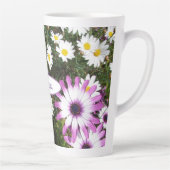 Tasse Latte Jardin de Fleur de Faisy Blanc Violet Nom personna (Droite)