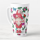 Tasse Latte Jardin de l'amour gnome (Angle gauche)
