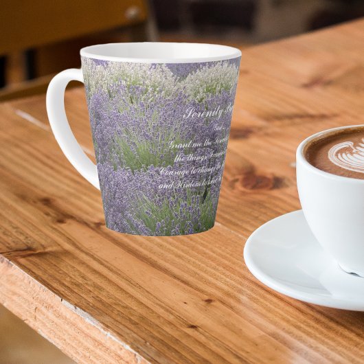 Tasse Latte Jardin de prière de sérénité inspirant