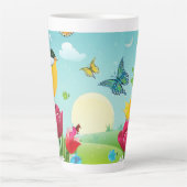Tasse Latte Jardin de printemps3 (Devant)