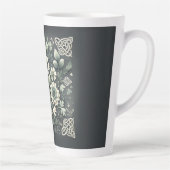 Tasse Latte Jardin de trèfle en nœud papillon chuchoté (Droite)