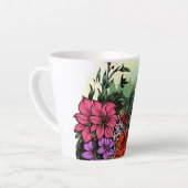 Tasse Latte Jardin des colibris (Angle gauche)