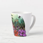 Tasse Latte Jardin des colibris (Angle droit)