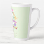 Tasse Latte Jardin Floral Vert Latte (Droite)