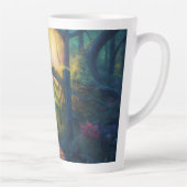 Tasse Latte Jardin forestier enchanté | ART NUMÉRIQUE (Droite)