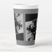 Tasse Latte Jardin fragile gris (Devant)