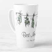 Tasse Latte Jardin Herbes sauge basilic thym aneth Meilleure m (Angle gauche)