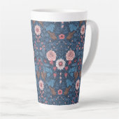 Tasse Latte Jardin sauvage en bleu (Angle droit)