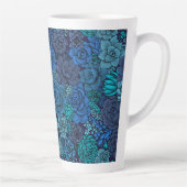 Tasse Latte Jardin succulent en bleu (Droite)