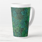 Tasse Latte Jardin succulent en vert (Angle droit)