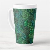 Tasse Latte Jardin succulent en vert (Angle gauche)