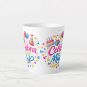 Tasse Latte Jarra Personalizada “Celebra Conmigo” | Ideal para (Devant)