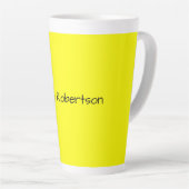 Tasse Latte Jaune clair élégant professionnel moderne (Angle droit)