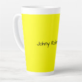 Tasse Latte Jaune clair élégant professionnel moderne (Angle gauche)
