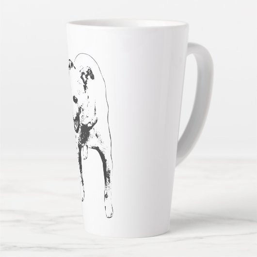 Tasse Latte Jaune endormi dans la moisson (Angle droit)