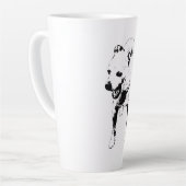 Tasse Latte Jaune endormi dans la moisson (Angle gauche)