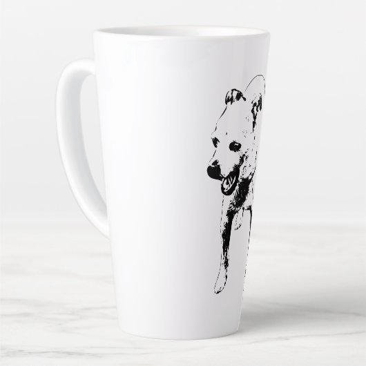 Tasse Latte Jaune endormi dans la moisson (Angle gauche)