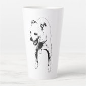 Tasse Latte Jaune endormi dans la moisson (Devant)