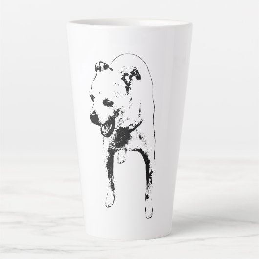 Tasse Latte Jaune endormi dans la moisson (Devant)