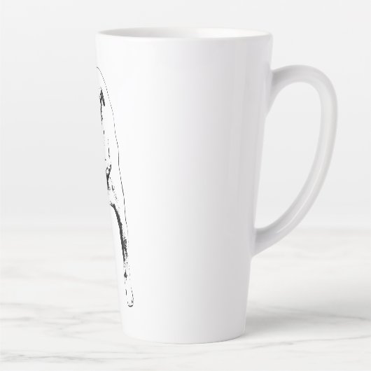 Tasse Latte Jaune endormi dans la moisson (Droite)
